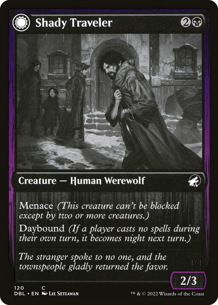 Shady Traveler // Stalking Predator · Innistrad: Double Feature