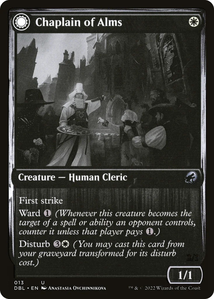 Chaplain of Alms // Chapel Shieldgeist · Innistrad: Double Feature
