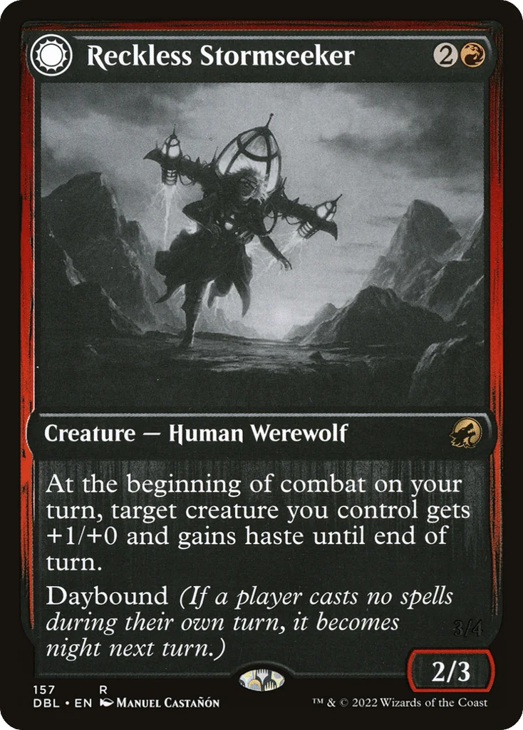 Reckless Stormseeker // Storm-Charged Slasher · Innistrad: Double Feature