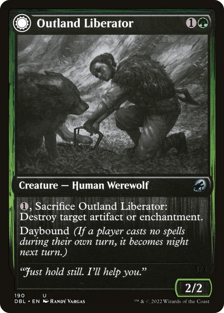 Outland Liberator // Frenzied Trapbreaker · Innistrad: Double Feature