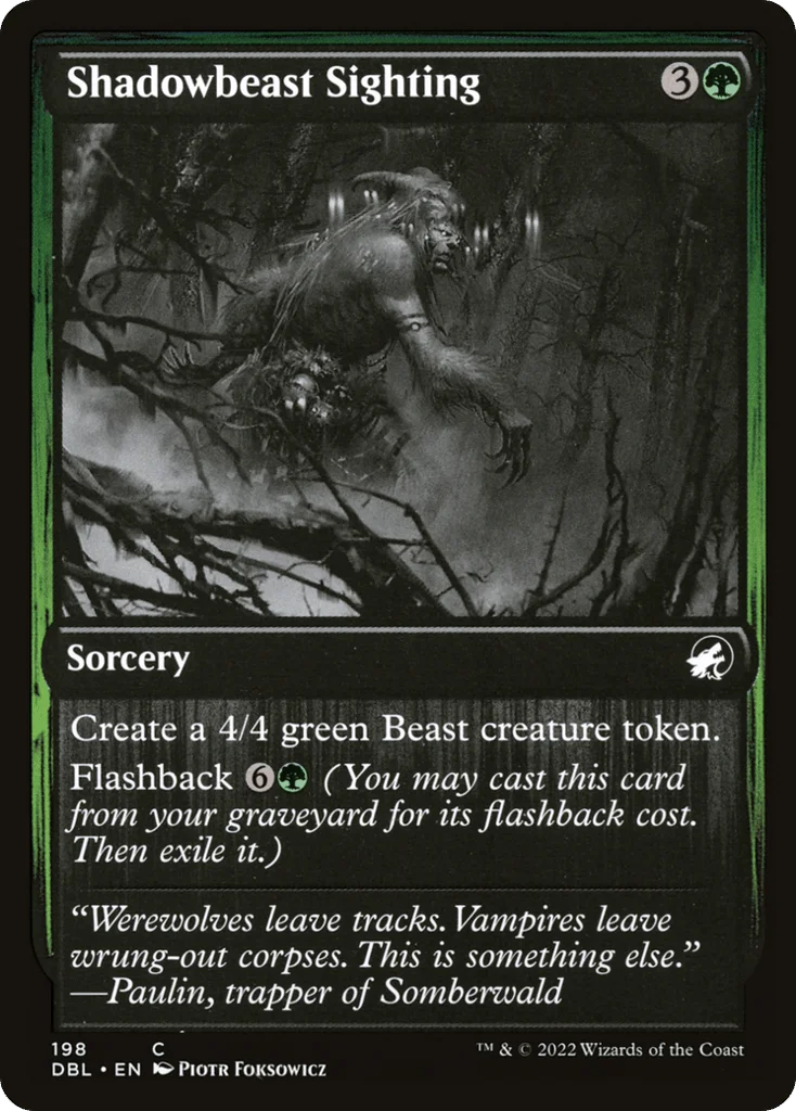 Shadowbeast Sighting · Innistrad: Double Feature