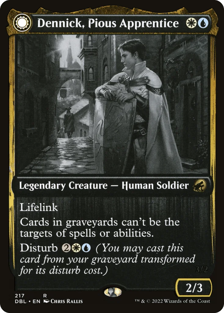 Dennick, Pious Apprentice // Dennick, Pious Apparition · Innistrad: Double Feature