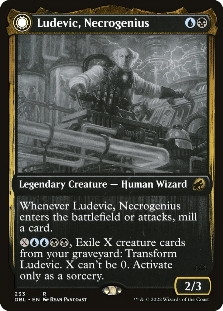 Ludevic, Necrogenius // Olag, Ludevic's Hubris · Innistrad: Double Feature