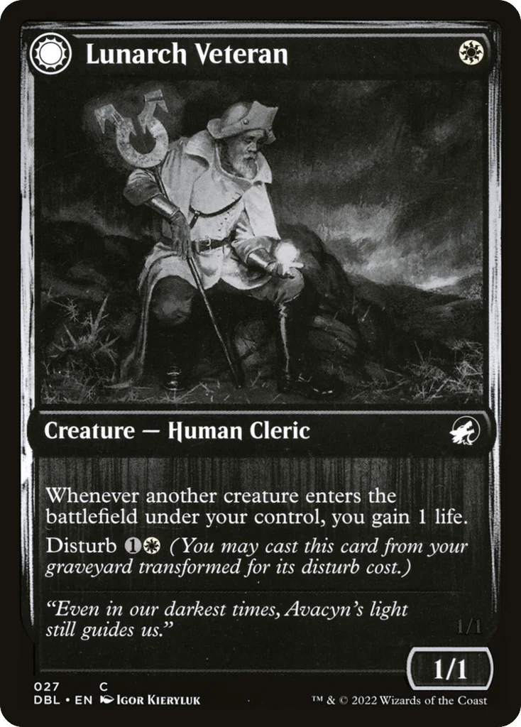 Lunarch Veteran // Luminous Phantom · Innistrad: Double Feature