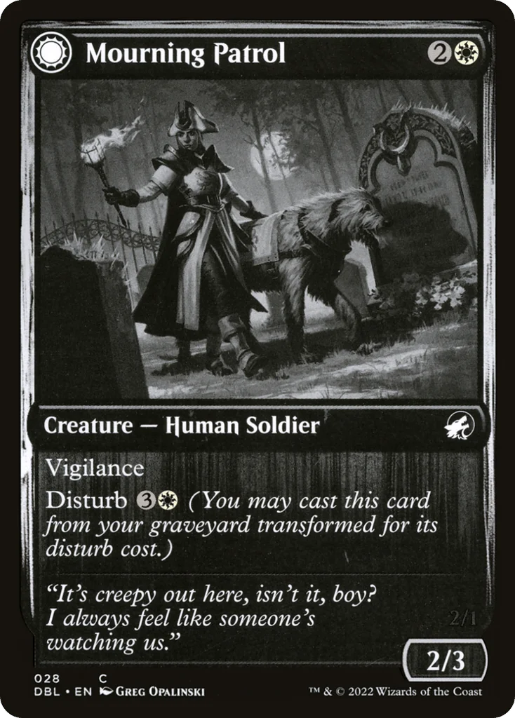Mourning Patrol // Morning Apparition · Innistrad: Double Feature