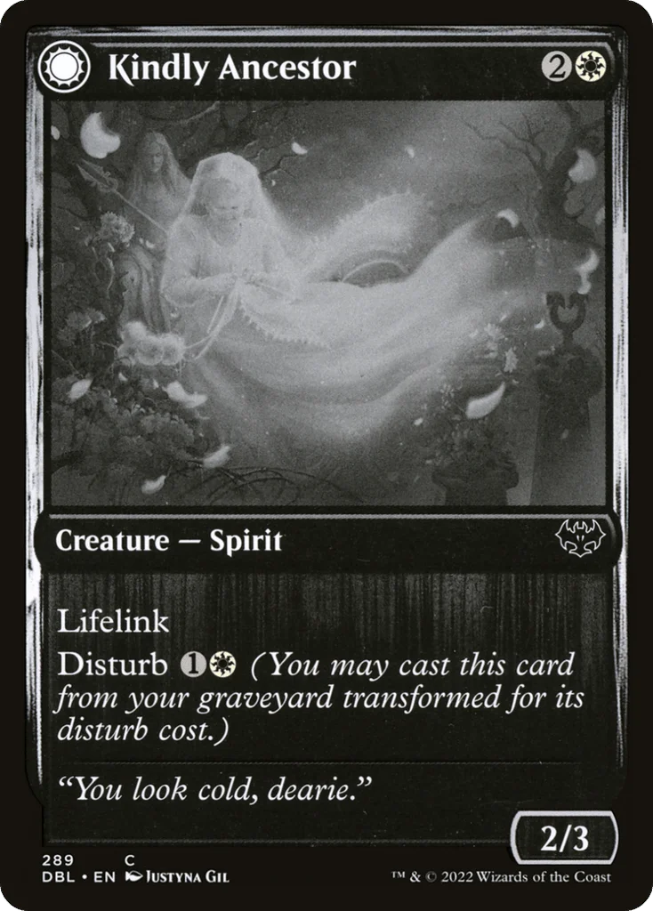Kindly Ancestor // Ancestor's Embrace · Innistrad: Double Feature
