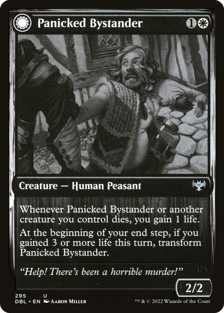 Panicked Bystander // Cackling Culprit · Innistrad: Double Feature