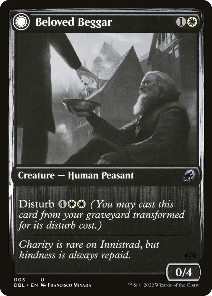 Beloved Beggar // Generous Soul · Innistrad: Double Feature