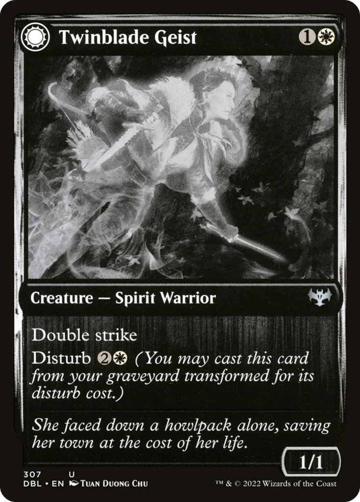 Twinblade Geist // Twinblade Invocation · Innistrad: Double Feature