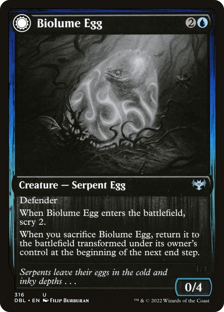 Biolume Egg // Biolume Serpent · Innistrad: Double Feature