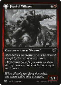 Fearful Villager // Fearsome Werewolf