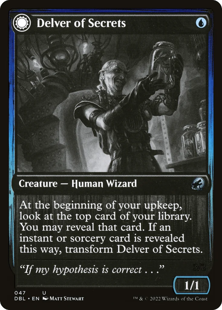 Delver of Secrets // Insectile Aberration · Innistrad: Double Feature