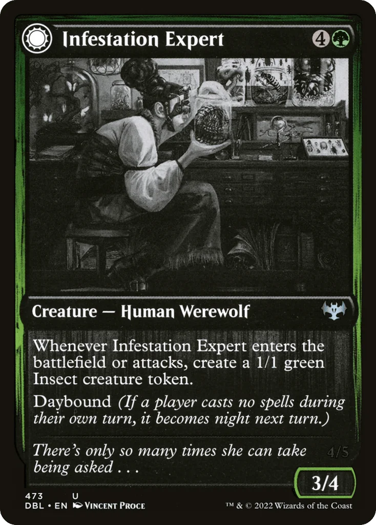 Infestation Expert // Infested Werewolf · Innistrad: Double Feature