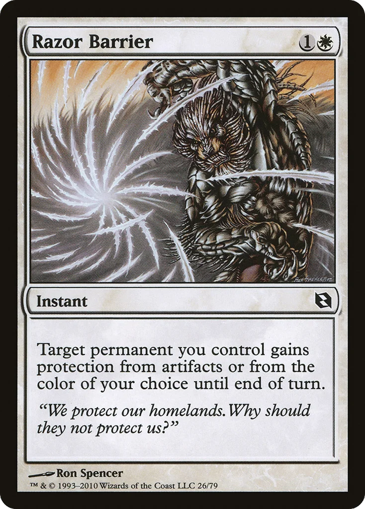 Razor Barrier · Duel Decks: Elspeth vs. Tezzeret
