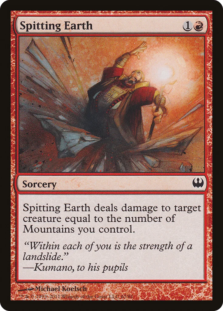 Spitting Earth · Duel Decks: Knights vs. Dragons