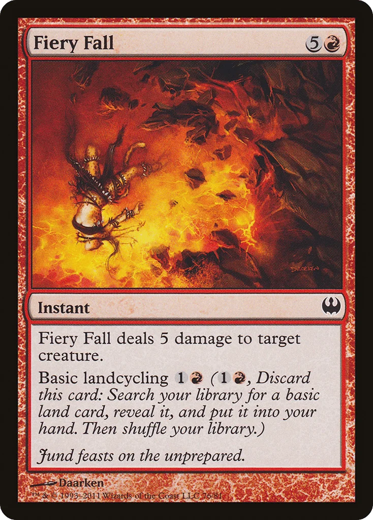Fiery Fall · Duel Decks: Knights vs. Dragons