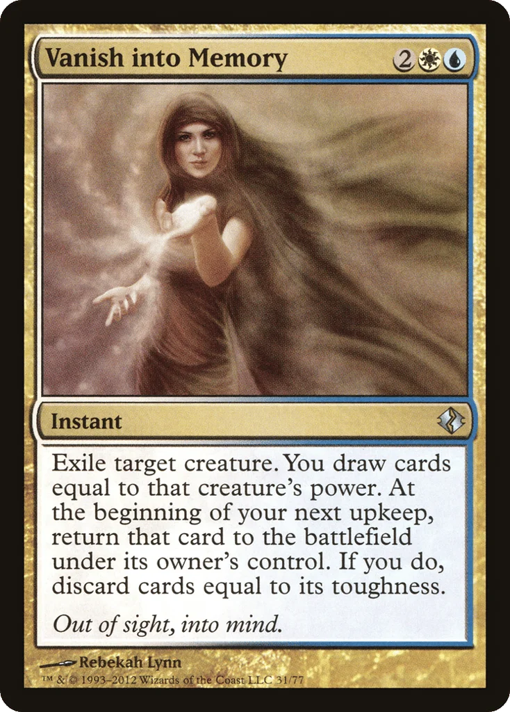 Vanish into Memory · Duel Decks: Venser vs. Koth