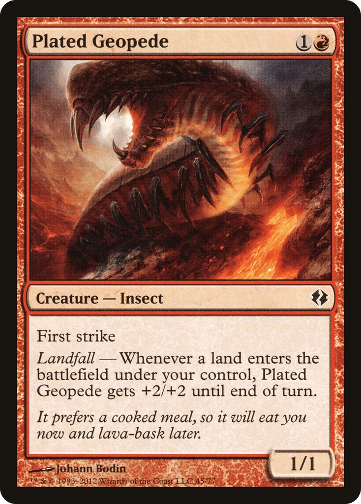 Plated Geopede · Duel Decks: Venser vs. Koth