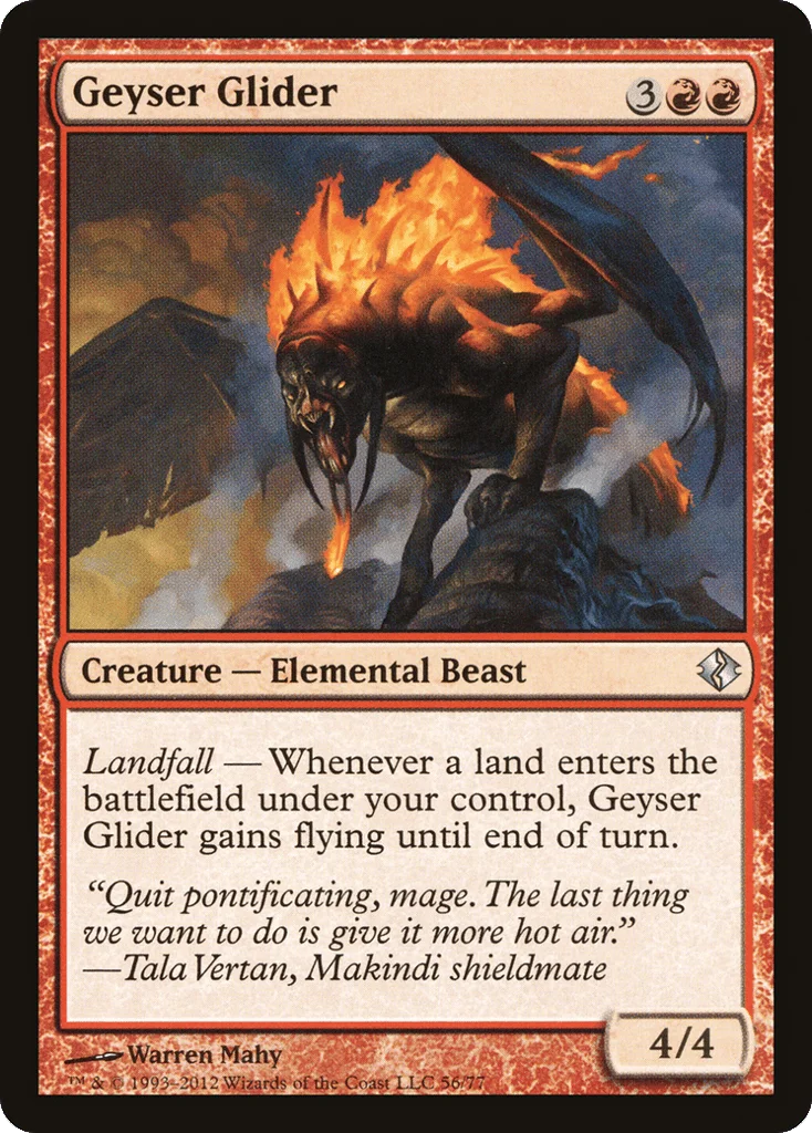 Geyser Glider · Duel Decks: Venser vs. Koth