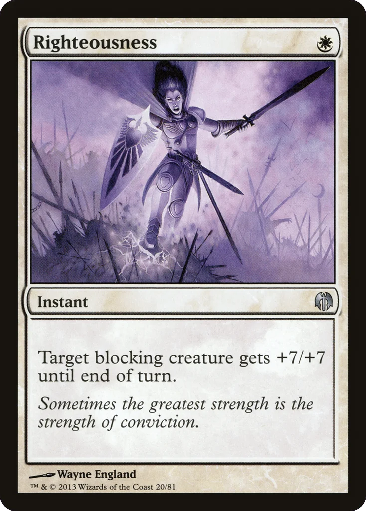 Righteousness · Duel Decks: Heroes vs. Monsters
