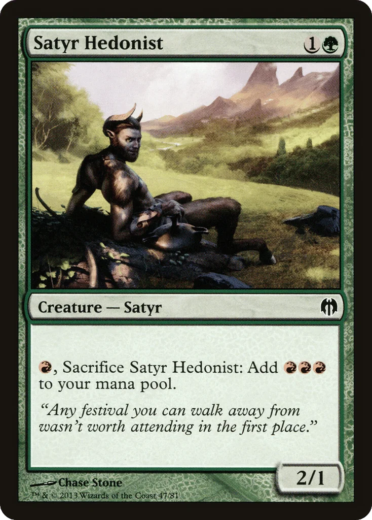 Satyr Hedonist · Duel Decks: Heroes vs. Monsters