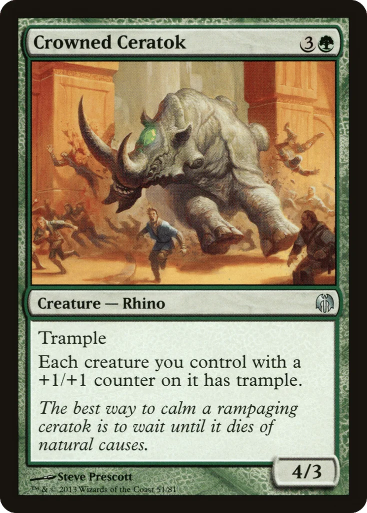 Crowned Ceratok · Duel Decks: Heroes vs. Monsters