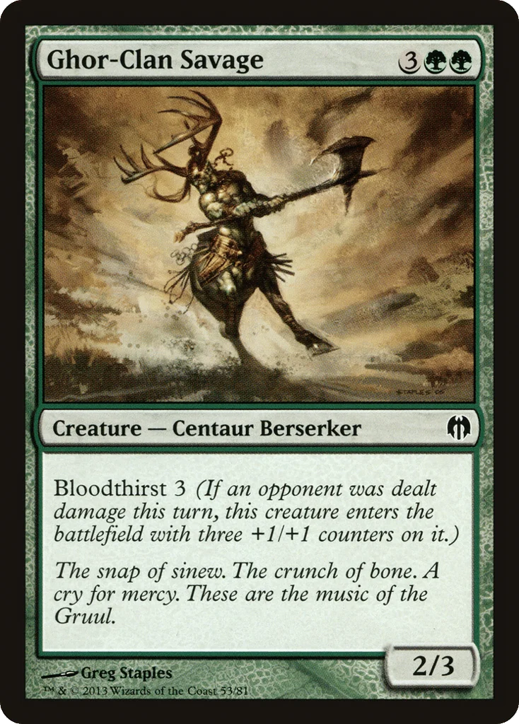 Ghor-Clan Savage · Duel Decks: Heroes vs. Monsters