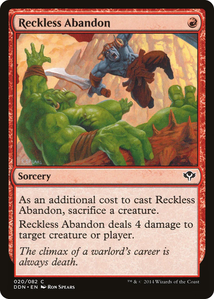 Reckless Abandon · Duel Decks: Speed vs. Cunning