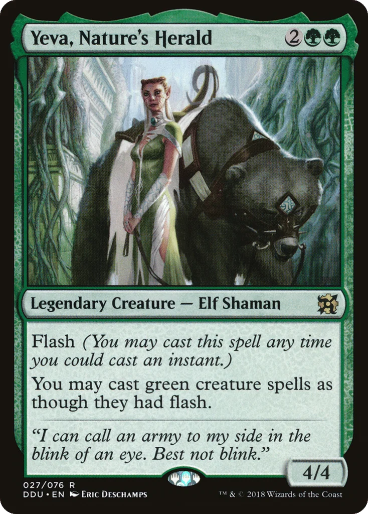 Yeva, Nature's Herald · Duel Decks: Elves vs. Inventors