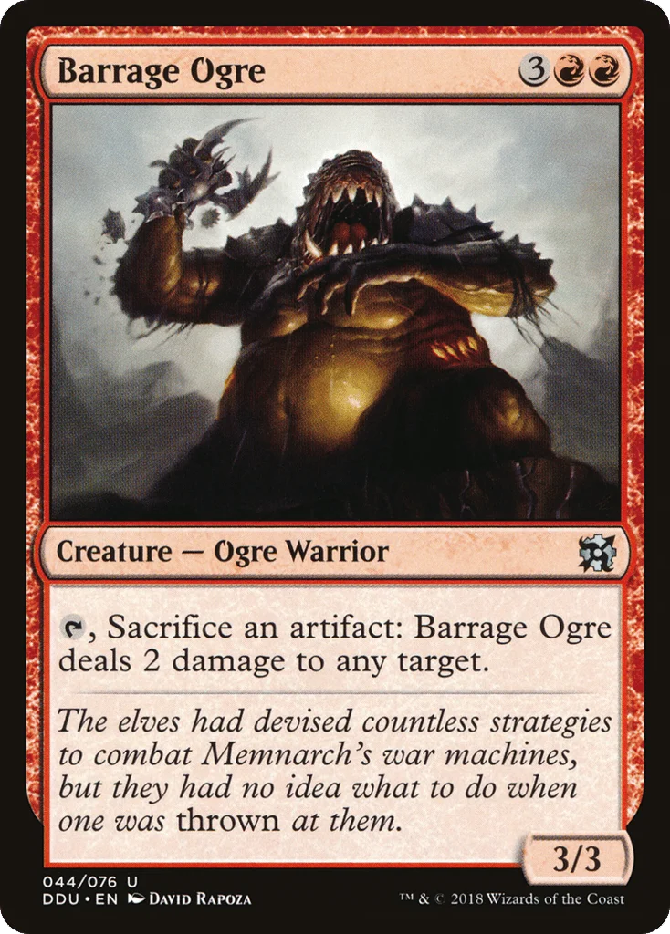 Barrage Ogre · Duel Decks: Elves vs. Inventors