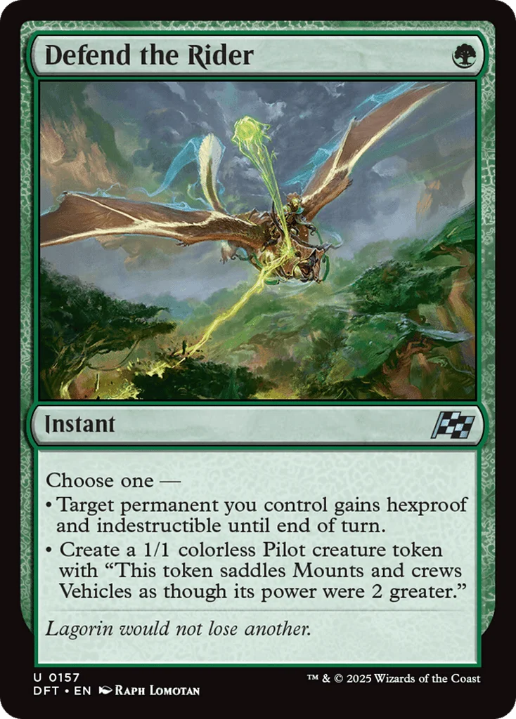 Defend the Rider · Aetherdrift