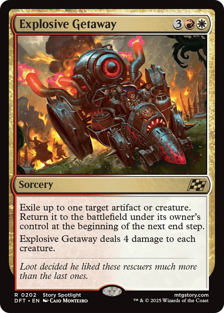 Explosive Getaway · Aetherdrift