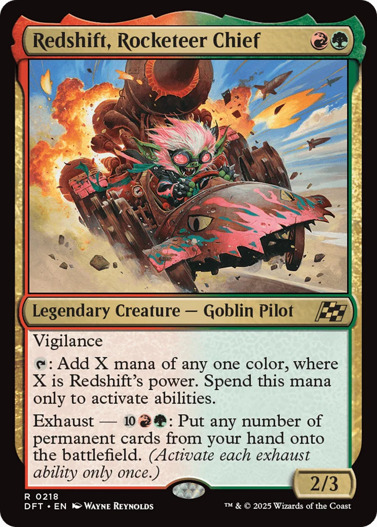Redshift, Rocketeer Chief · Aetherdrift