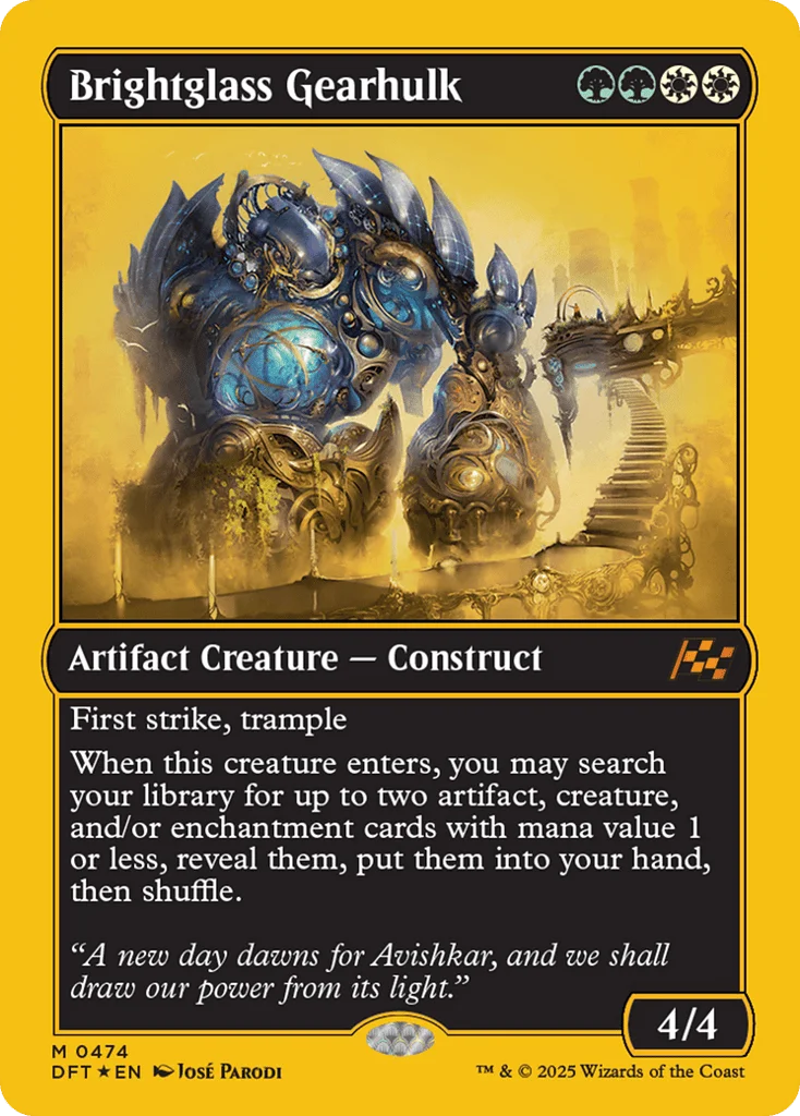 Brightglass Gearhulk · Aetherdrift