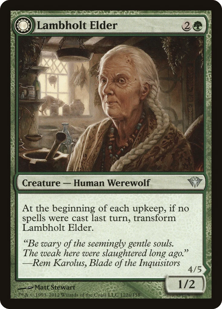 Lambholt Elder // Silverpelt Werewolf · Dark Ascension