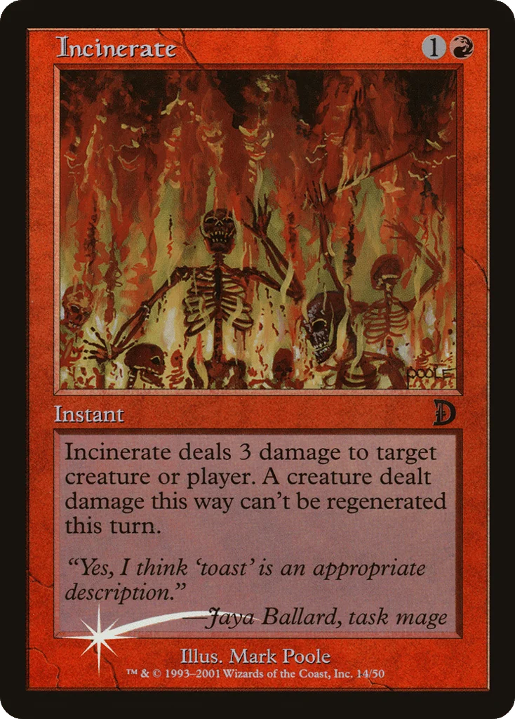 Incinerate · Deckmasters