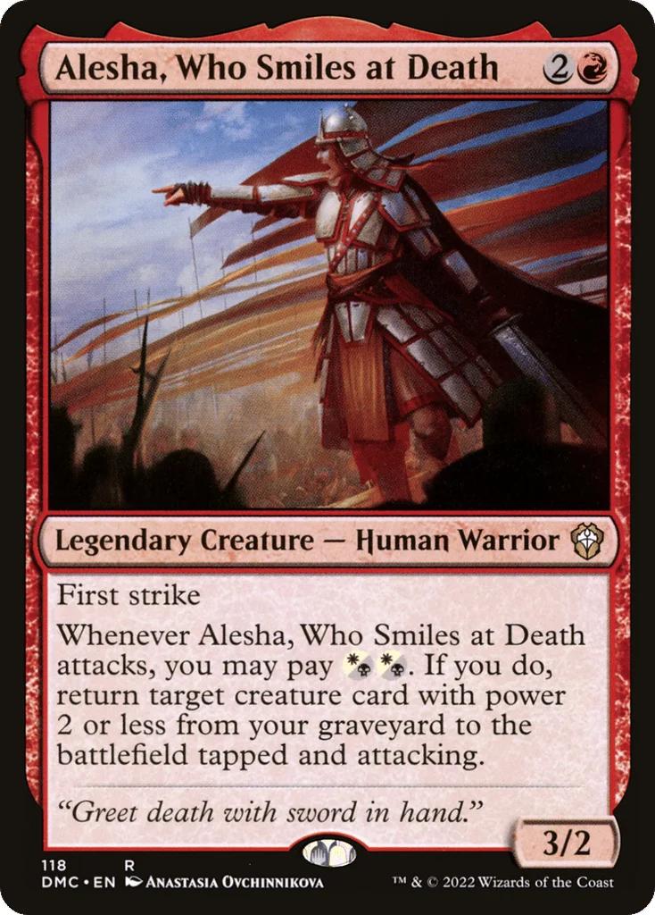 Alesha, Who Smiles at Death · Dominaria United Commander