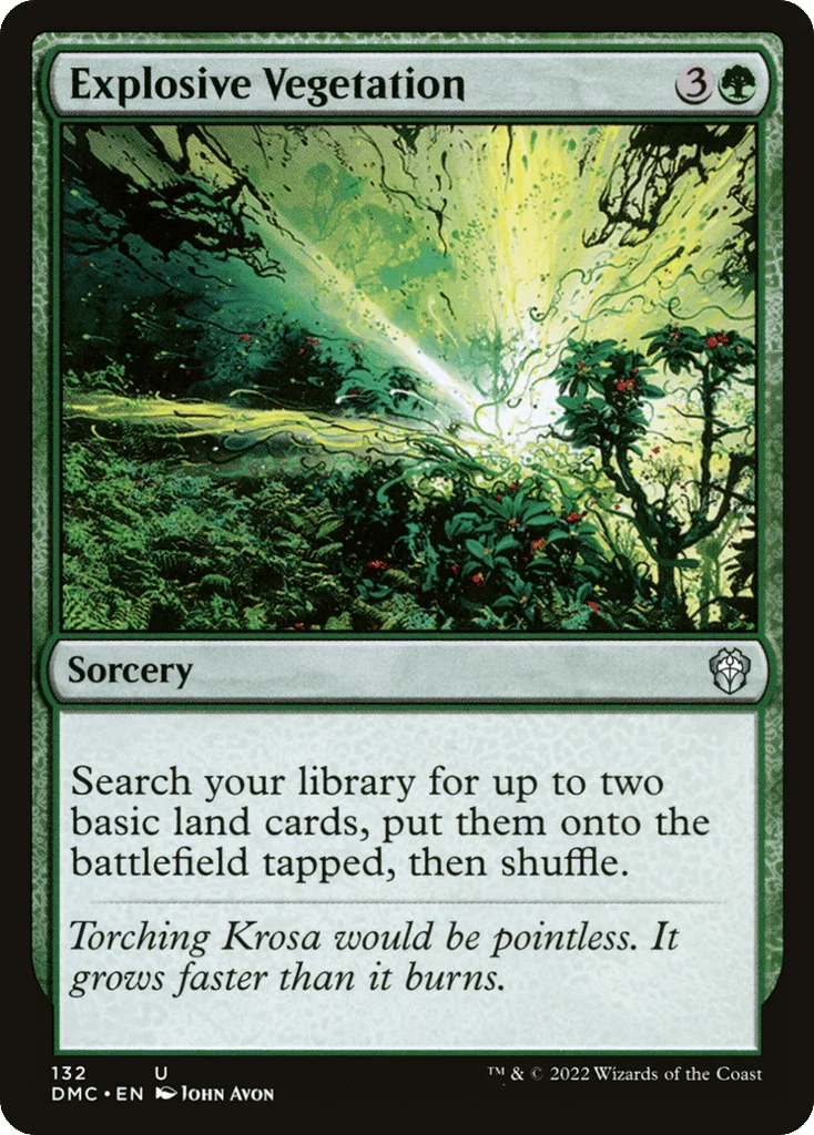 Explosive Vegetation · Dominaria United Commander