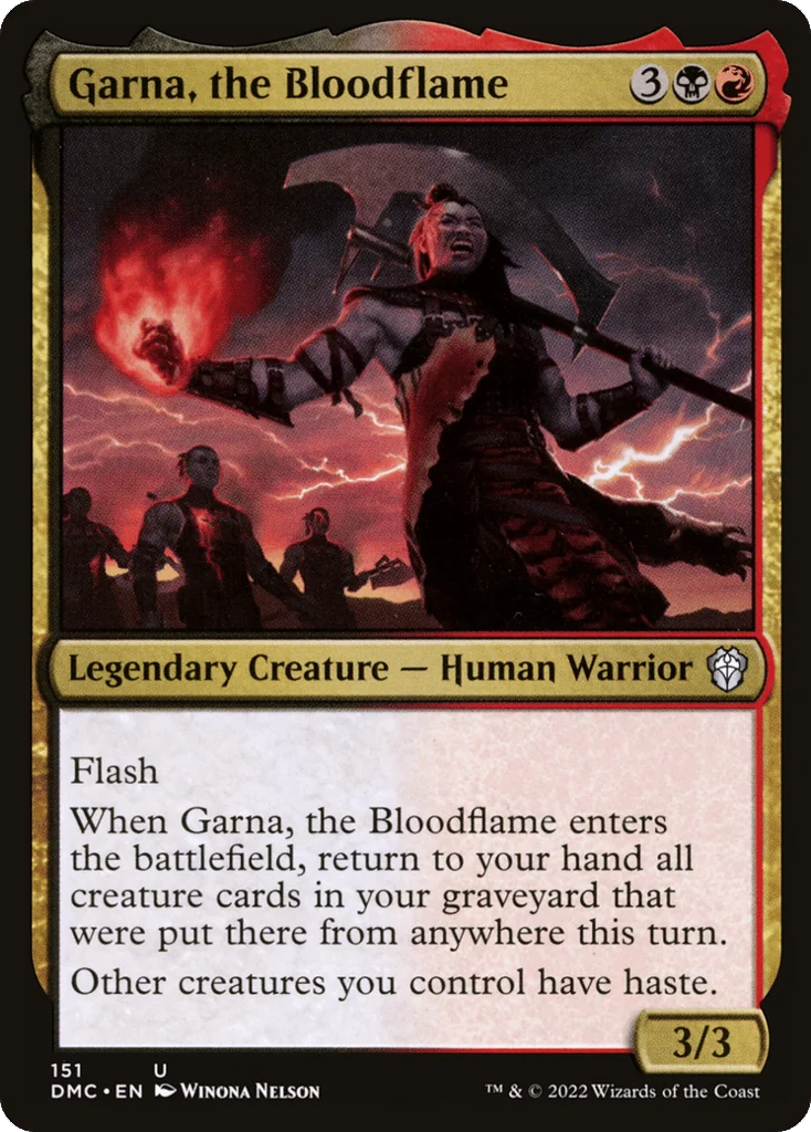 Garna, the Bloodflame · Dominaria United Commander