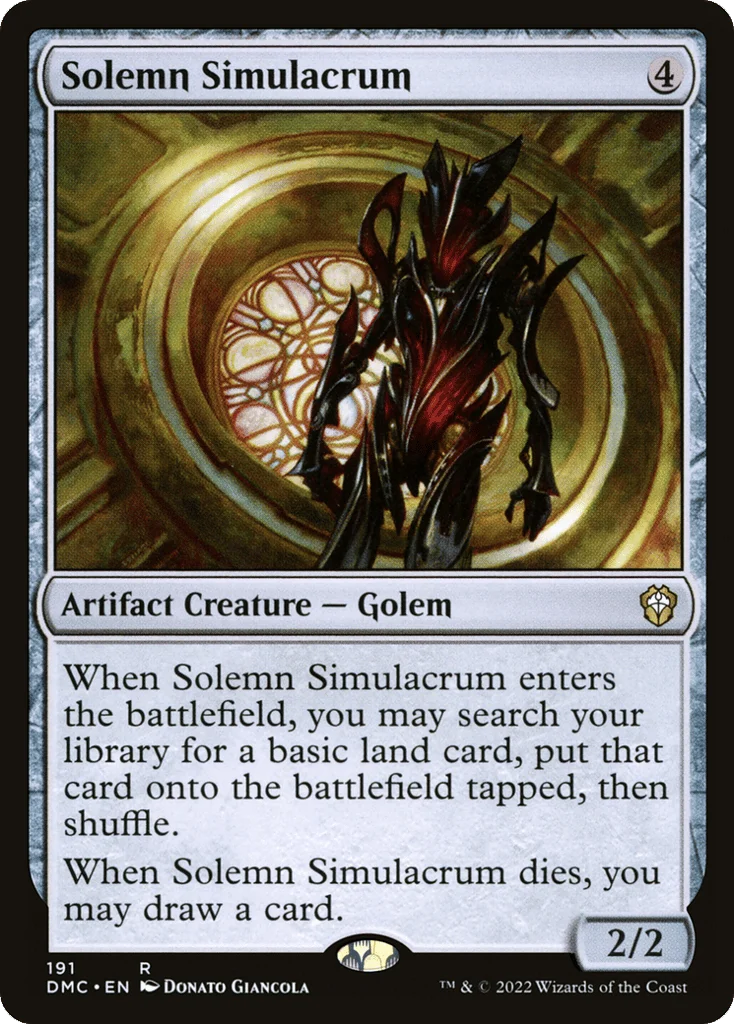 Solemn Simulacrum · Dominaria United Commander