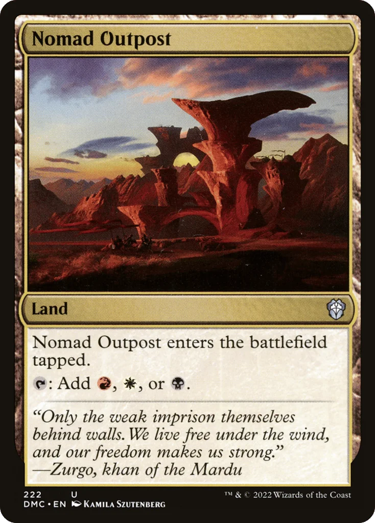 Nomad Outpost · Dominaria United Commander