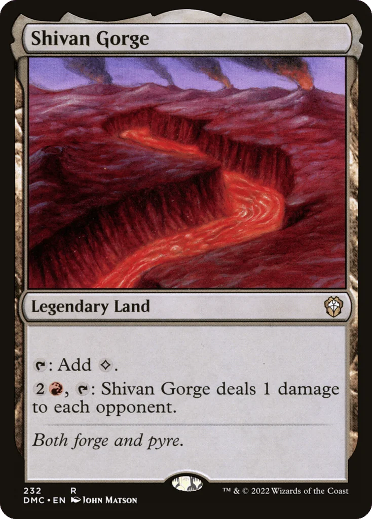 Shivan Gorge · Dominaria United Commander
