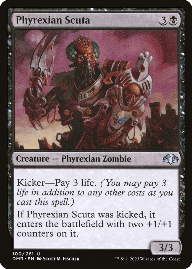 Phyrexian Scuta · Dominaria Remastered