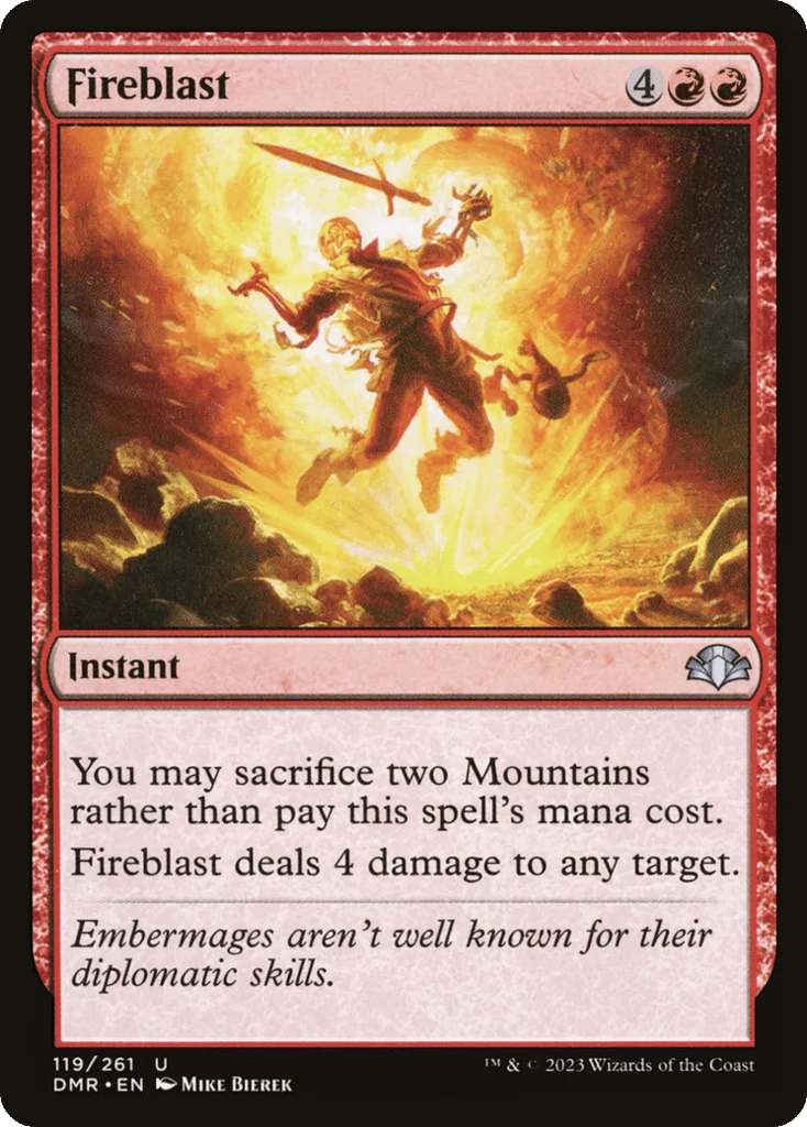 Fireblast · Dominaria Remastered