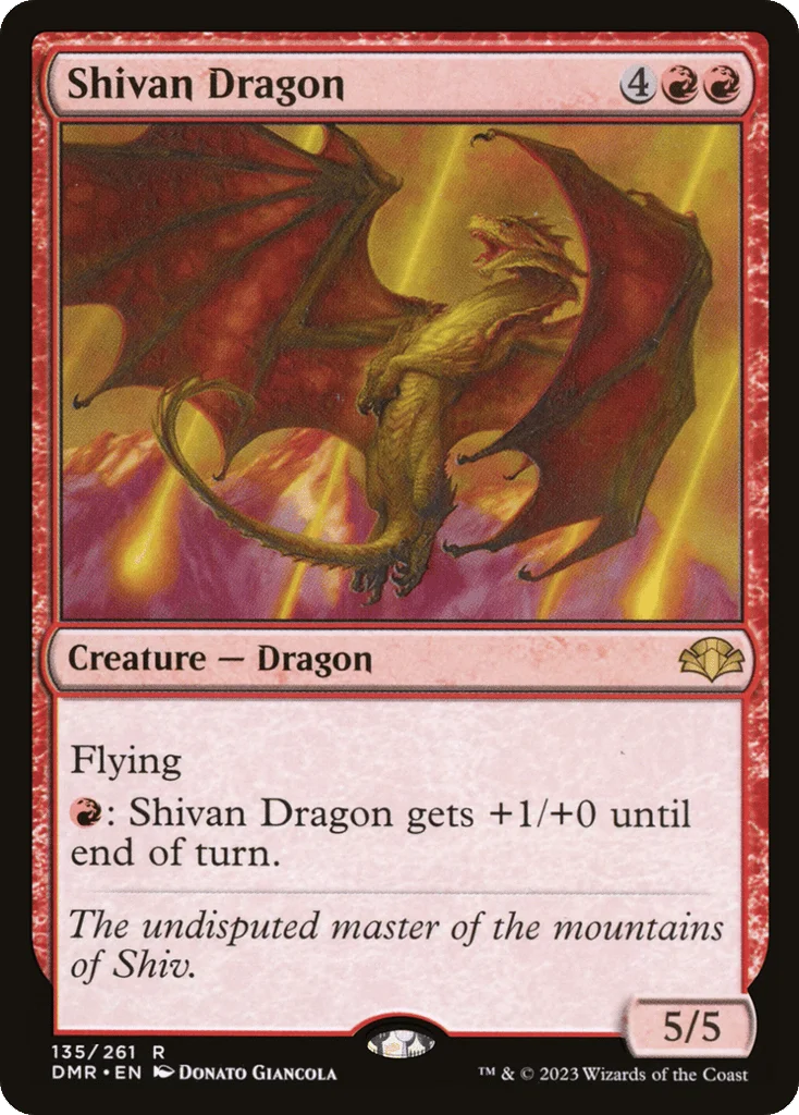Shivan Dragon · Dominaria Remastered
