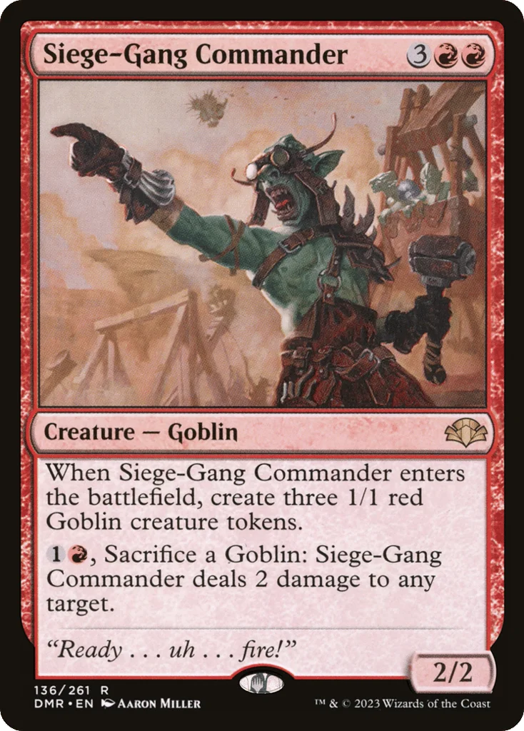 Siege-Gang Commander · Dominaria Remastered
