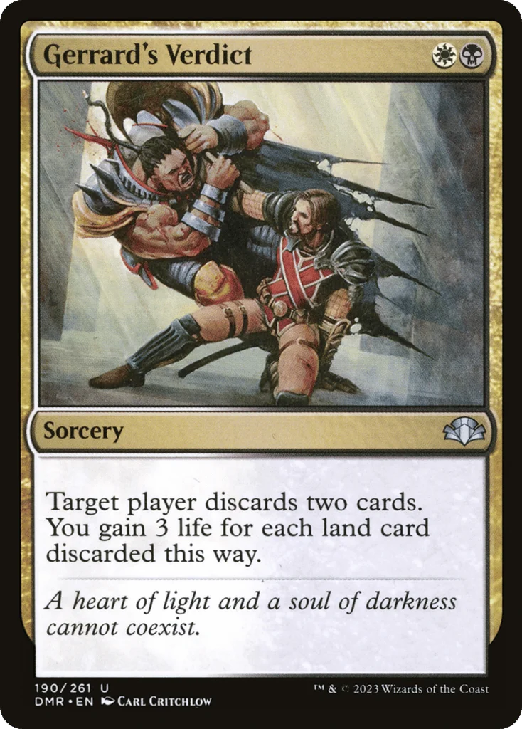 Gerrard's Verdict · Dominaria Remastered