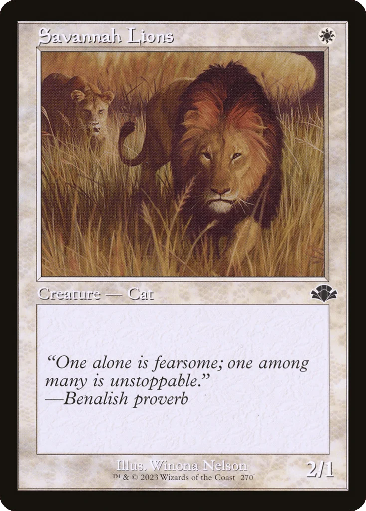 Savannah Lions · Dominaria Remastered