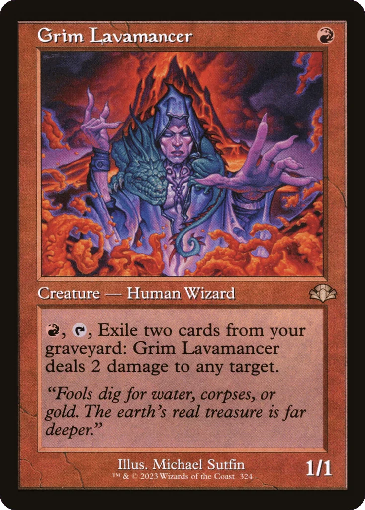 Grim Lavamancer · Dominaria Remastered