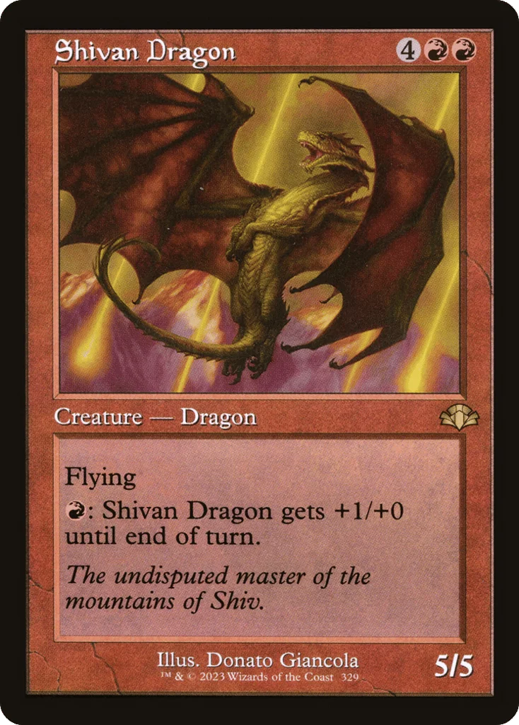 Shivan Dragon · Dominaria Remastered